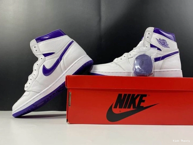 Kick Theory HIGH PURPLE COURT 1 AIR CD0461-151 JORDAN RETRO 0807